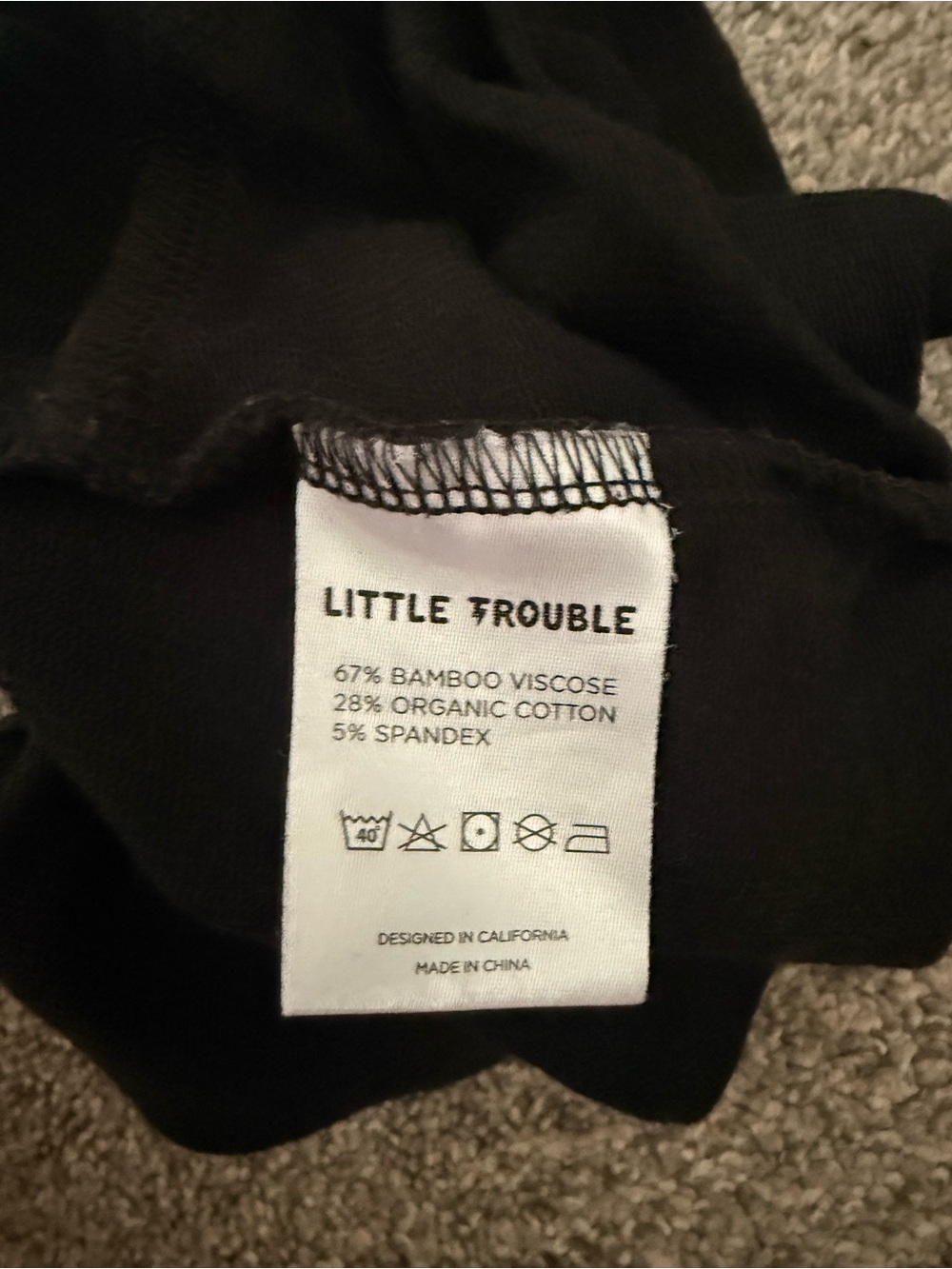 Black Kids Shorts Superdope from little trouble - Picture 3 of 3